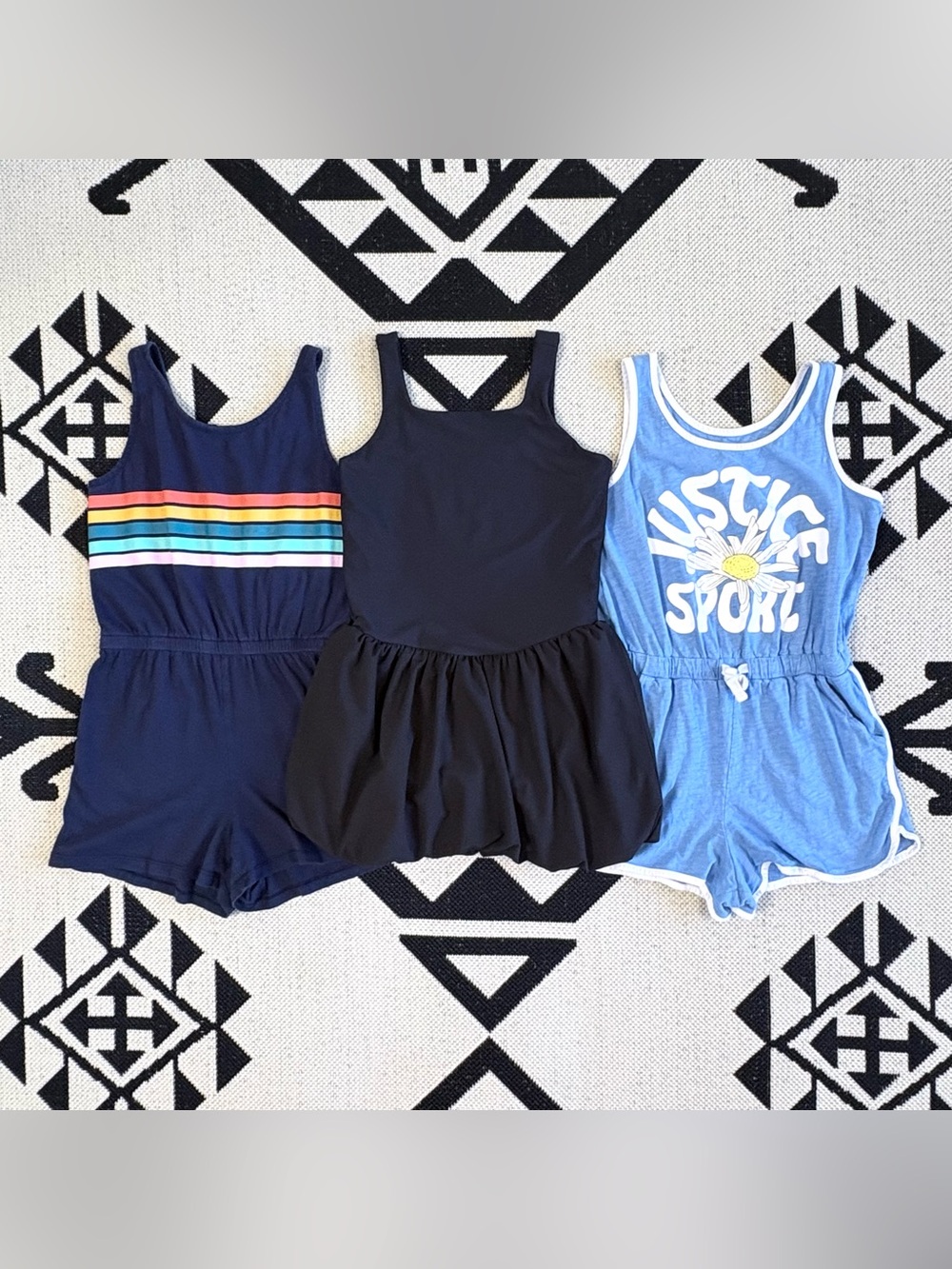 Girls Bundle of Sporty Rompers & Athletic Dress Size L/XL